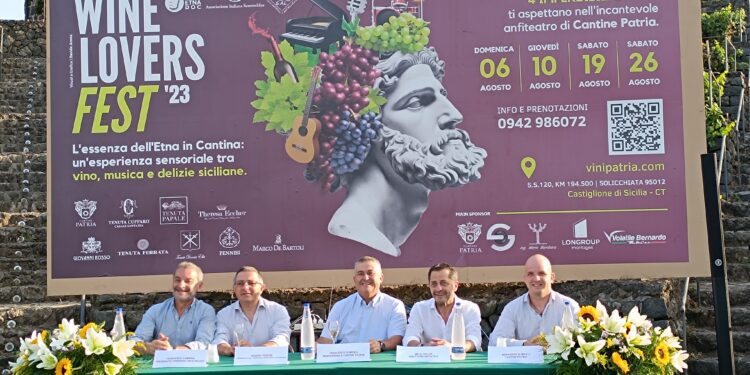 CANTINE PATRIA: DAL 6 AGOSTO WINE LOVERS FEST 23, RASSEGNA DI MUSICA, CUCINA E VINI DELL’ETNA