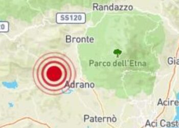 ADRANO, BRONTE E CENTURIPE: TRE SCOSSE DI TERREMOTO IERI SERA