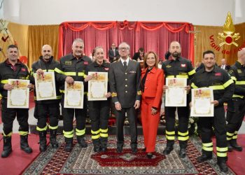 MALETTO: “CROCE DI ANZIANITA’” PER 5 VIGILI DEL FUOCO VOLONTARI – LE FOTO