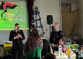 CASTIGLIONE DI SICILIA: PRANZO DEDICATO AGLI ANZIANI CON LEZIONE ANTITRUFFA DEI CARABINIERI