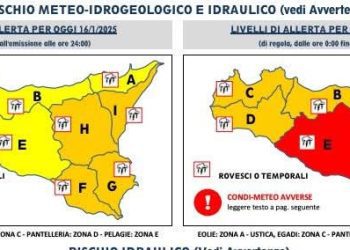 ALLERTA METEO, DOMANI SCUOLE CHIUSE IN ALCUNI COMUNI