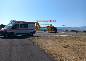 BRONTE: INCIDENTE AUTONOMO CON MOTO, INTERVIENE L’ELISOCCORSO